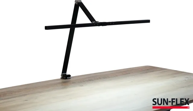 Sun-Flex ®SCREENLITE™ zwart met chroom - bureaulamp - ideaal voor de werkplek - Smart verlichting: past lichtintensiteit automatisch aan aan de omgeving - Samsung LED-technologie - slimme verlichting - Zweedse kwaliteit