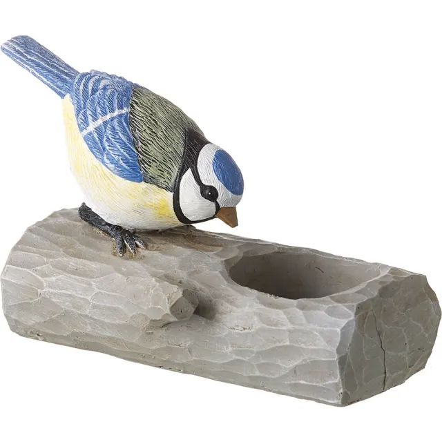 parlane Theelichthouder Vogel - Pimpelmees - 14 x 7 x 10 cm multi
