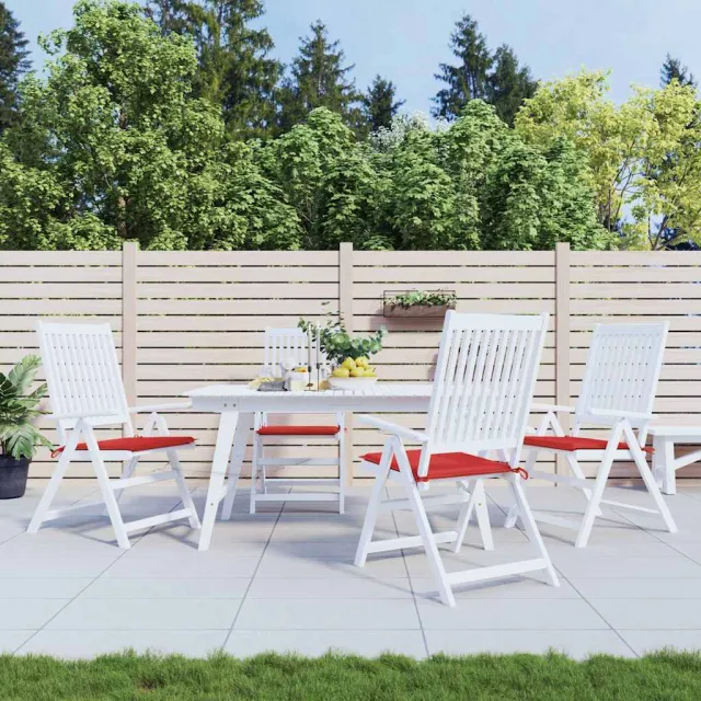 vidaXL Tuinstoelkussens 4 st 50x50x3 cm oxford stof rood