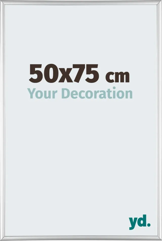 yd. Your Decoration - Fotolijst 50x75 cm - Aluminium - Zilver Hoogglans - Kent