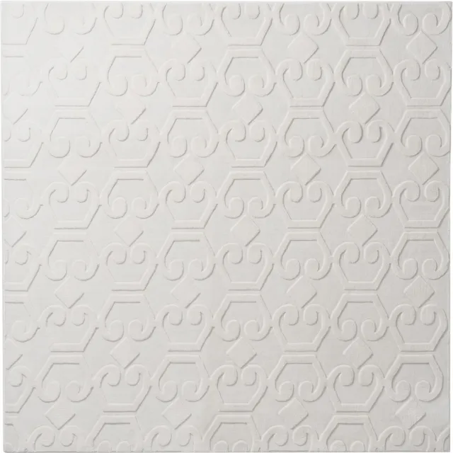 Beliani GANNETT - Vloerkleed - Gebroken wit - 160 x 160 cm - Polyester