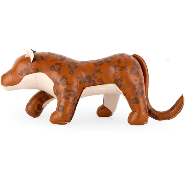 Zuny Boekensteun-Luipaard-Brown-Leopard Bruin