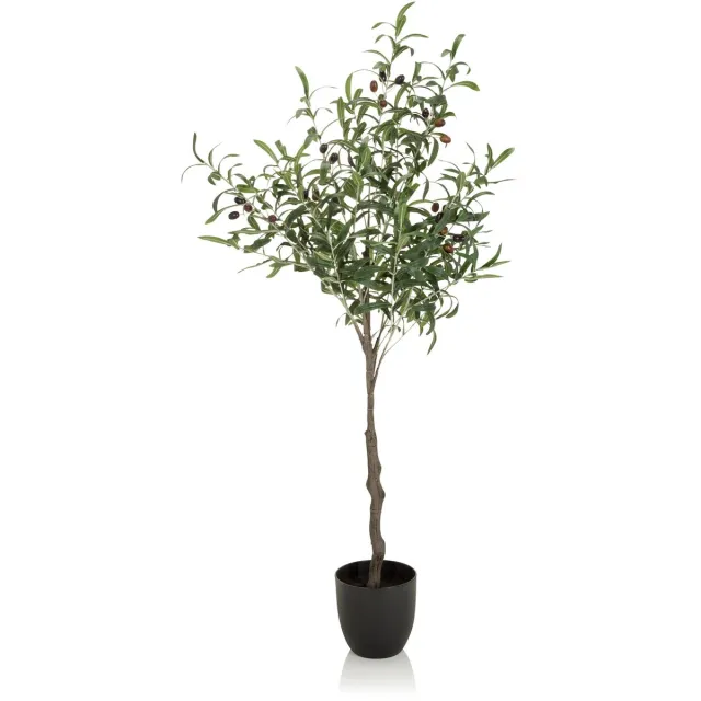 Kunstplant / Kunstboom OLIVE Kunststof groen 120 cm hjh OFFICE