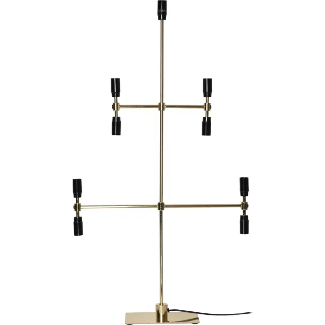 Star Trading kandelaar 'Twice', 5-armig, 9-vlam, messing, 91cm