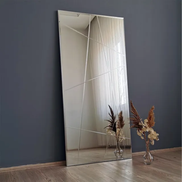 Skye Decor , Spiegel, A331D, MDF, Zilver, 62 x 130 x 2,2 cm Silver