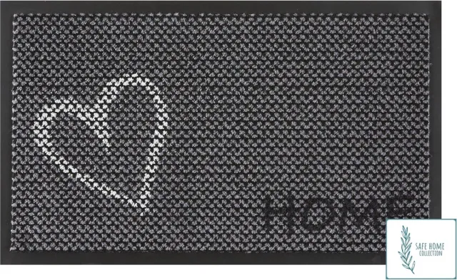 MD-Entree MD Entree - Deurmat - Schoonloopmat met antibacteriële werking - SAFE HOME COLLECTION - Lola - 45 x 75 cm Antraciet
