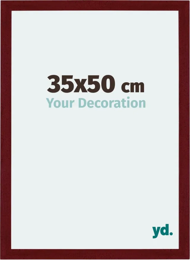 yd. Your Decoration - Fotolijst 35x50 cm - MDF - Wijnrood Geveegd - Mura