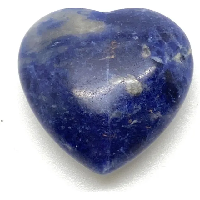 Vandaar Edelstenen Sodaliet hart 4 cm edelsteen werking inzicht steen communicatie steen Blauw