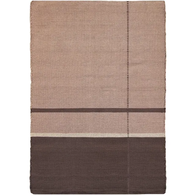 AFK Living Handgeweven tapijt van gerecyclede vezels LEONOR beige