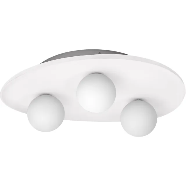 Osram Decor Plaster Nest decoratieve plafondlamp van gips, 3-lamps, met G9-stekkervoet, IP20, wit