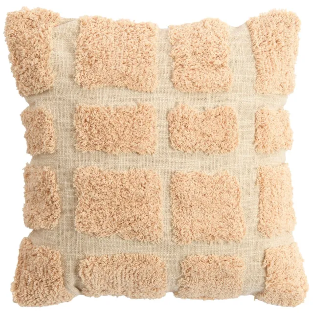 Light & Living sierkussen FASANO licht roze+crème (45 x 45 x 10 cm)