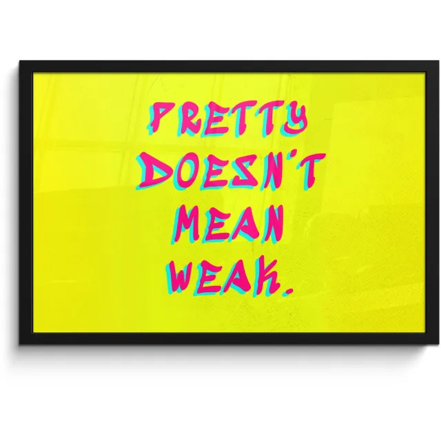 FrameYourWall Poster in lijst - Fotolijst 60x40 cm - Posters - Quote - Minimalistisch - Kleurrijk - Posterlijst zwart - Decoratie - Wanddecoratie woonkamer - Muurdecoratie slaapkamer