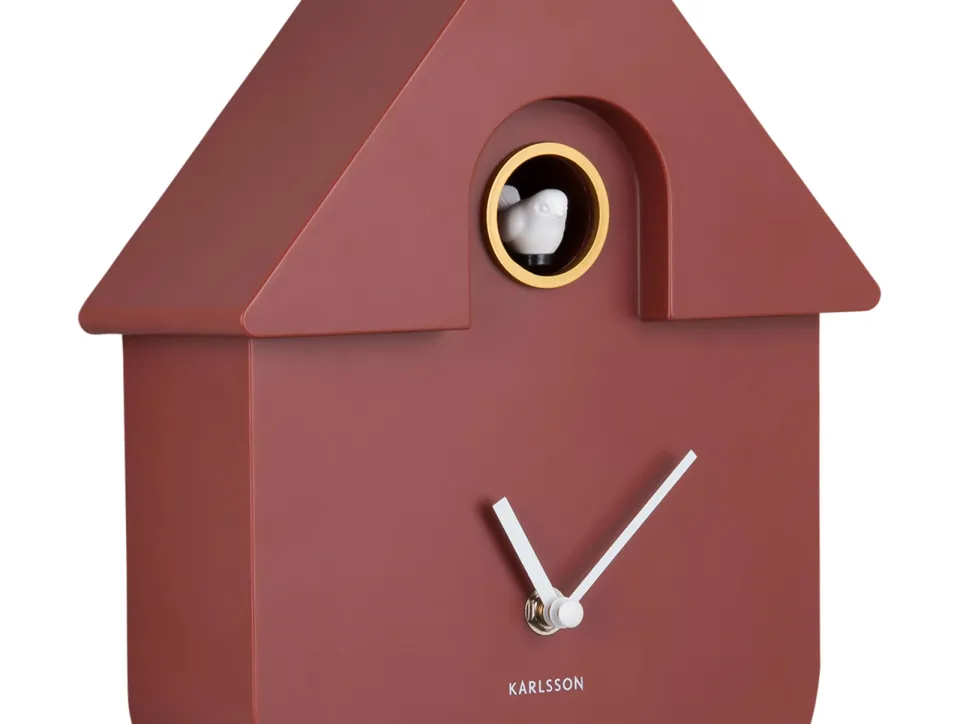 Karlsson Modern Cuckoo koekoeksklok rood, foto 2