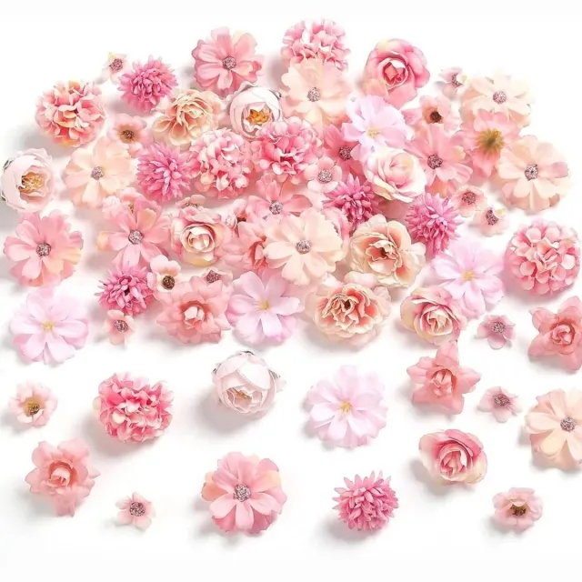 Kasey Mini Kunstbloemen - 40 Stuks - Nepbloemen Voor Knutselen & Decoratie - Roze - Kasey