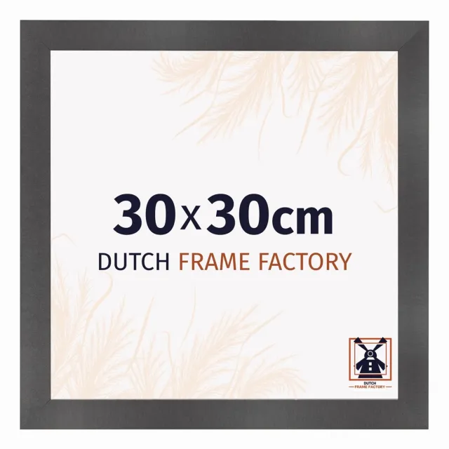 Dutch Frame Factory Fotolijst 30x30 cm - MDF - Zwart Mat - Praag