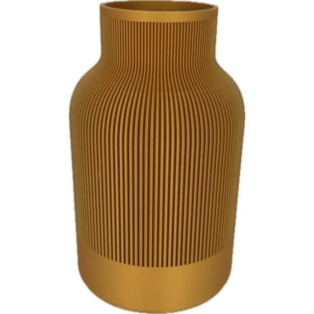 Celine73 Vaas - Japandi - goud - 17 x 10 cm - waterdicht
