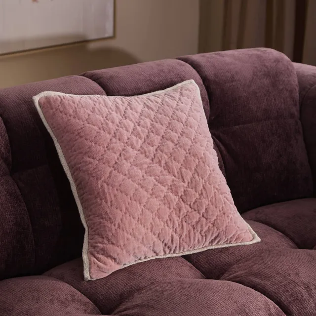 NOUS Living sierkussenhoes Jamie (45x45 cm) roze
