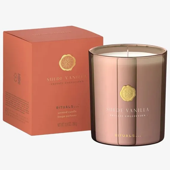 Rituals Suede Vanilla - Candle 360 gram - Kaars 360 gram Gold Rose
