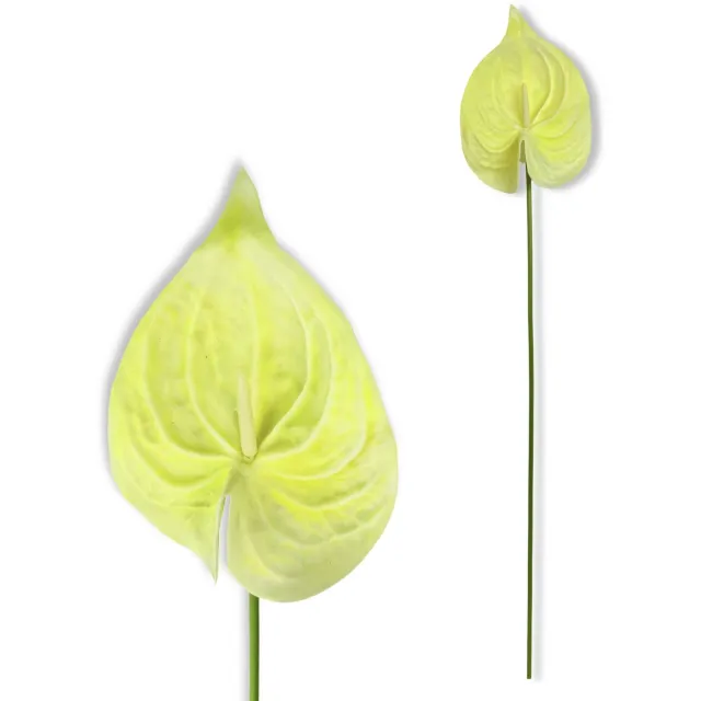 Inspiruj Kunstbloem - Piank Anturium - Crème - 57 cm
