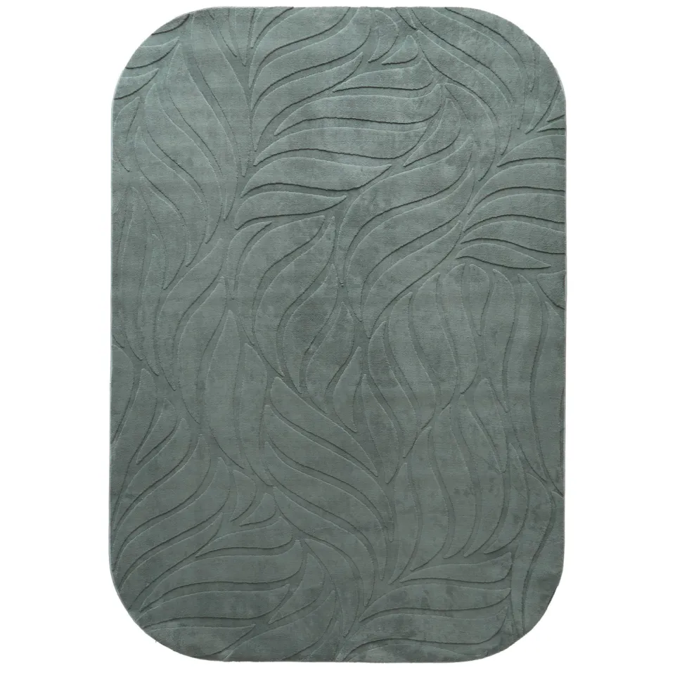 NOUS Living Blossom vloerkleed groen, 290x200 cm