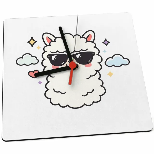 Mr Cadeautjes Klok 19 x 19 - design Brutale, vrolijke quote met een schattig maar eigenzinnig di | cadeau Wit