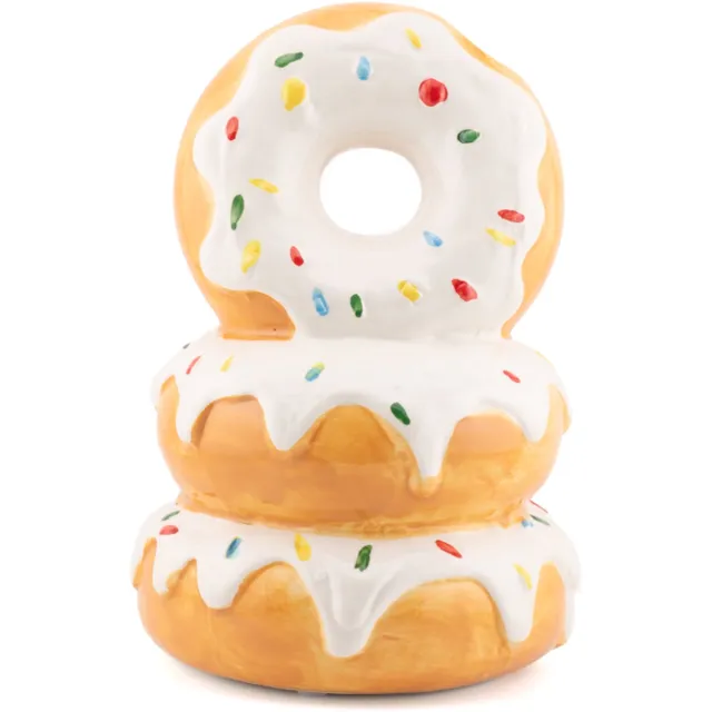 homebound by ky Aardewerk vaas Donuts Meerkleurig