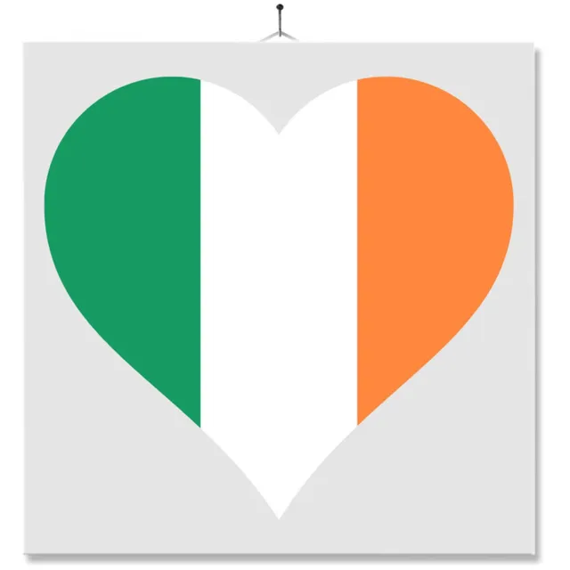 MC Living Tegel Met Opdruk | Hart | Vlag | Ierland Multi-Color