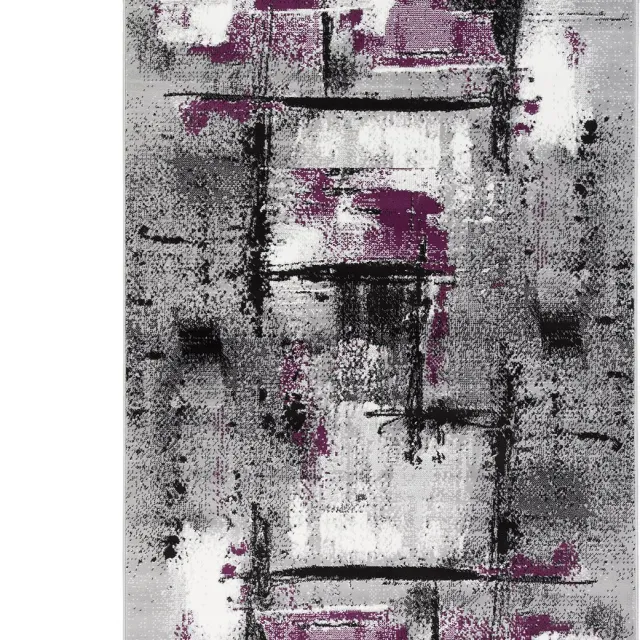 Pergamon Modern Designer Velours Teppich Samba Paars
