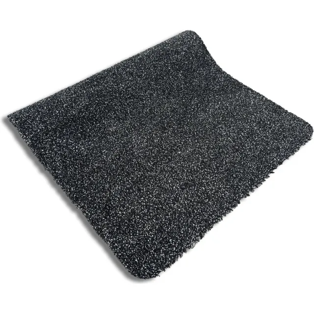 JYG Deurmat XXL KATCOT SUPERABSORB katoen zwart/antraciet 80 x 350cm - droogloopmat - tapijtloper Zwart / Antraciet