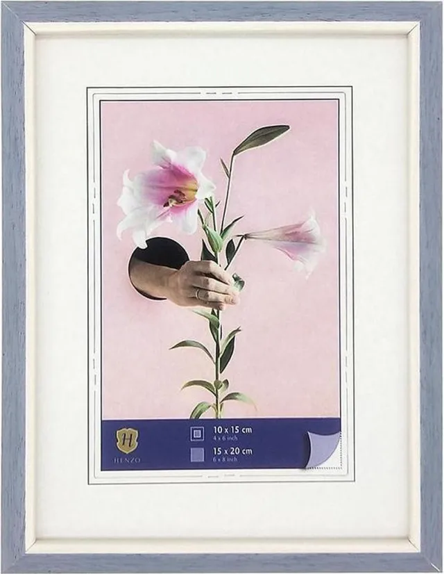 Henzo Fotolijst - Henzo - Lily - Fotomaat 15x20 cm - Blauw