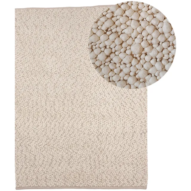 Nest living Rivka wollen vloerkleed gebroken wit - 230 x 160 cm