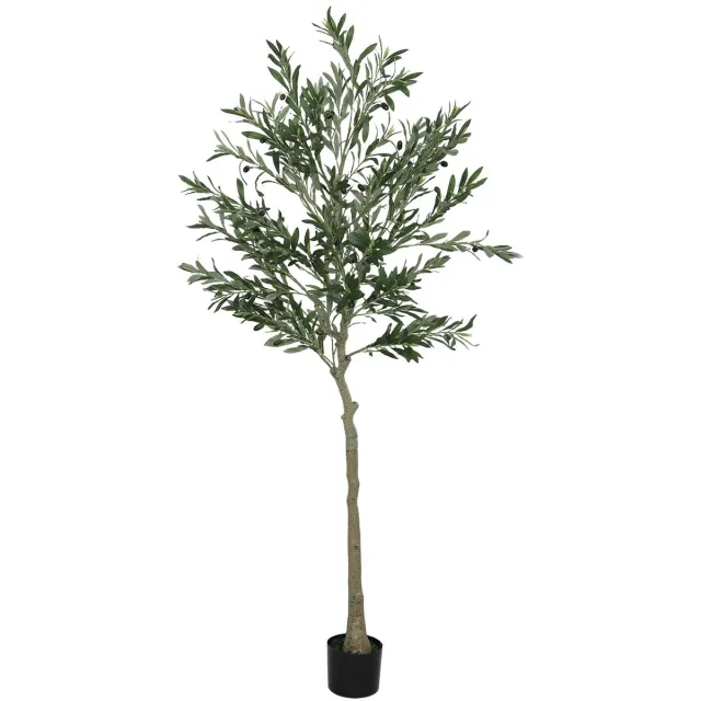 Innovastore Kunst Olijfboom - Kunstplant - Plant - Onderhoudsvrij - Duurzaam & Veilig - Thuis en Kantoor - Binnen - Groen - 180cm