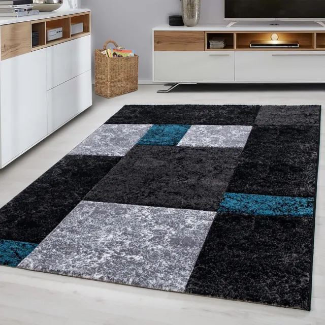 Muratap Basic Collection Modern Vloerkleed Blauw / Grijs Laagpolig- 80x150 CM
