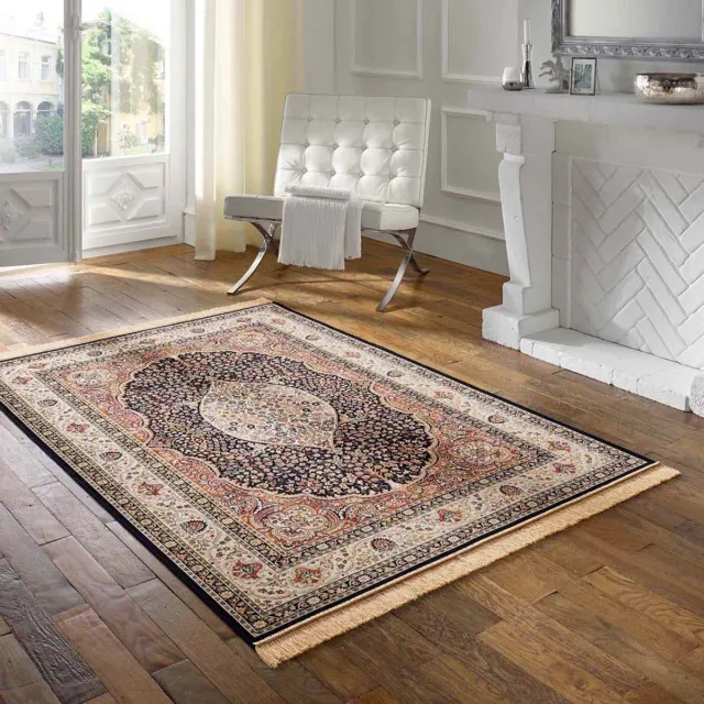 Tapeso Perzisch tapijt - Regal Ariadne donkerblauw 67x105