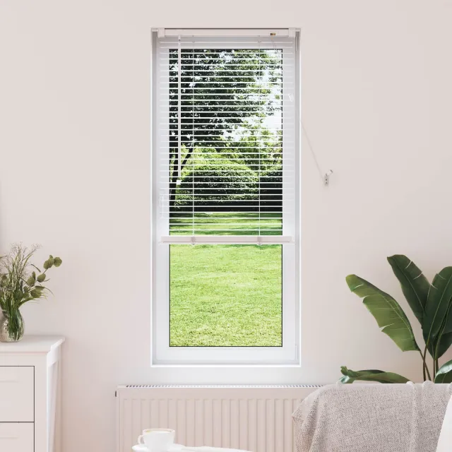 vidaXL Venetiaanse jaloezie Wit 150 x 40 cm 25 mm PVC