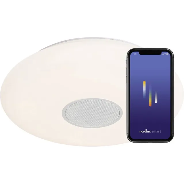 Nordlux Djay 40-plafondlamp-smart-2700 6500K+RGB-IP54-wit