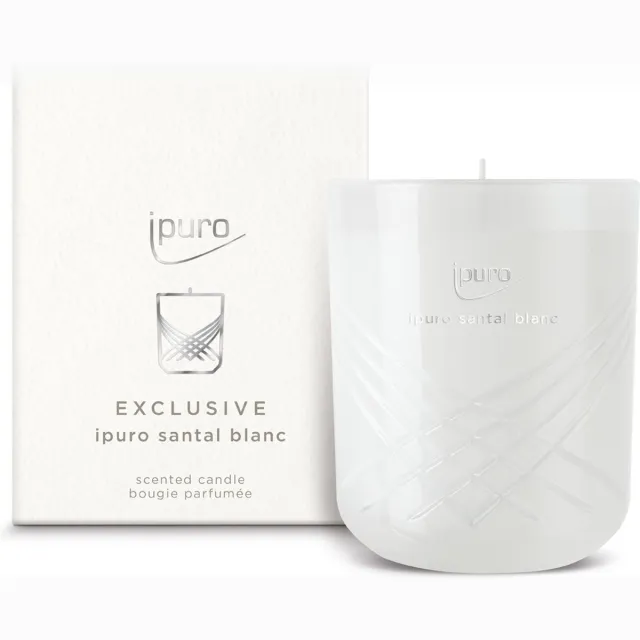 Ipuro Geurkaars Santal Blanc 270gr Wit