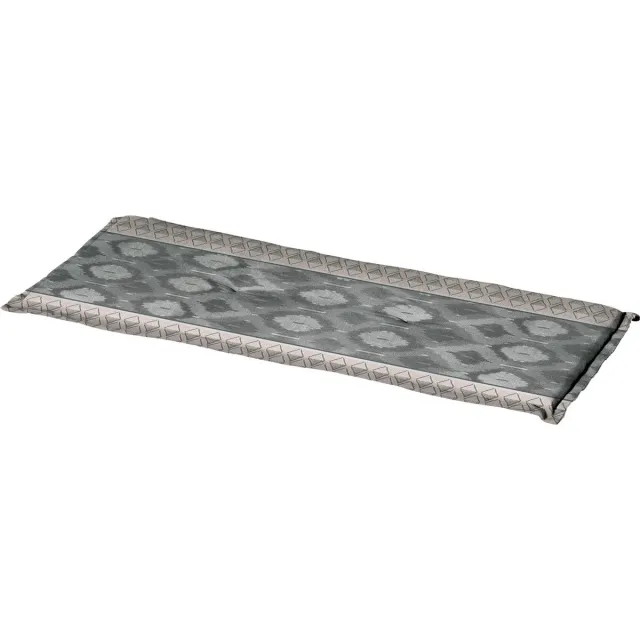 Madison Bankkussen - Ikatin Grey - 150x48cm - Grijs - Tuinbank Kussen - Buitenbank - Tuinkussen