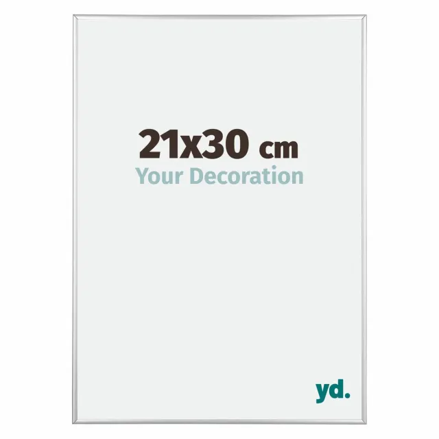 yd. Your Decoration - Fotolijst 21x30 cm - Aluminium - Zilver Hoogglans - Kent