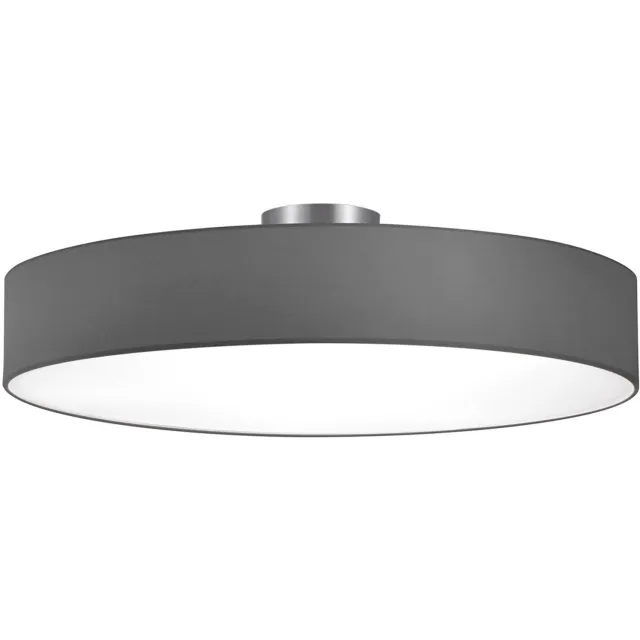 BES LED LED Plafondlamp - Plafondverlichting - Trion Hotia - E27 Fitting - 5-lichts - Rond - Mat Grijs - Aluminium