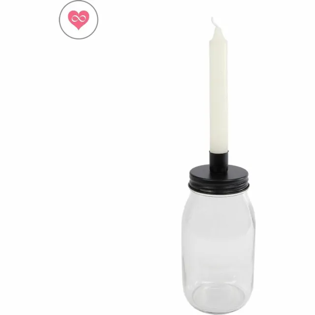 VAN MANEN Kandelaar | Candle jar | Zwart | Van Manen