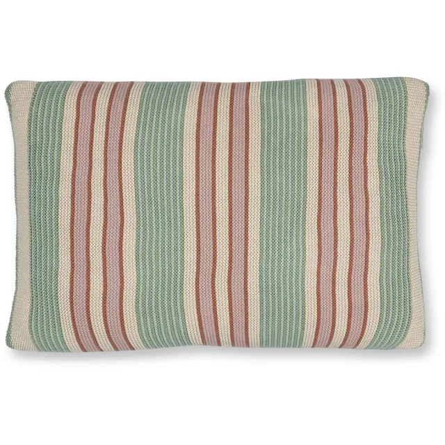 Pip Studio Bonsoir Combistripe Cushion Sierkussen - 40 x 60 cm cm - Groen