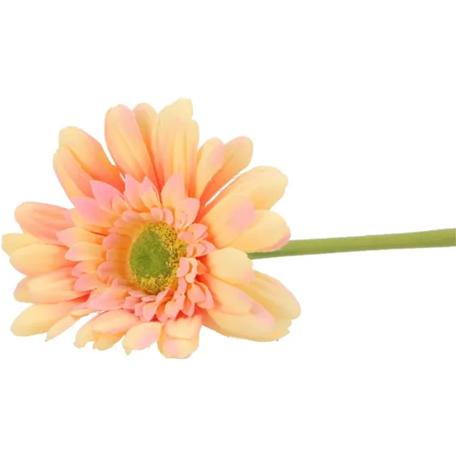 DK design Kunstbloem Gerbera - 72cm - zalmkleurig - Real Touch - kunst zijdebloemen Zalmroze