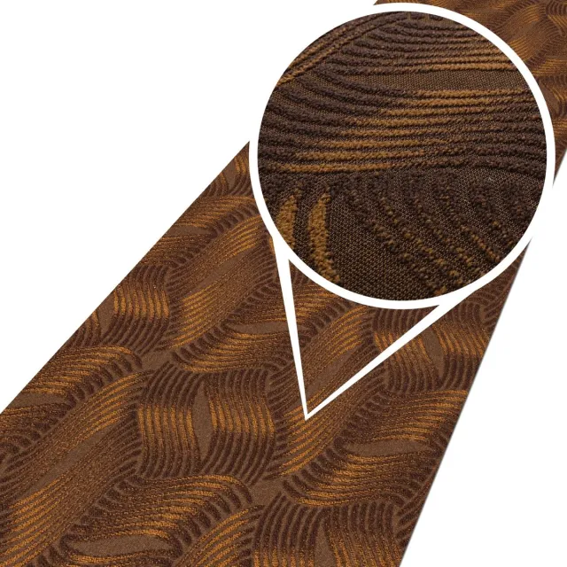ANRO Tapijtloper Julianna Bruin 180x67cm – Velours Gangloper Antislip Keukenloper Hal Op Maat