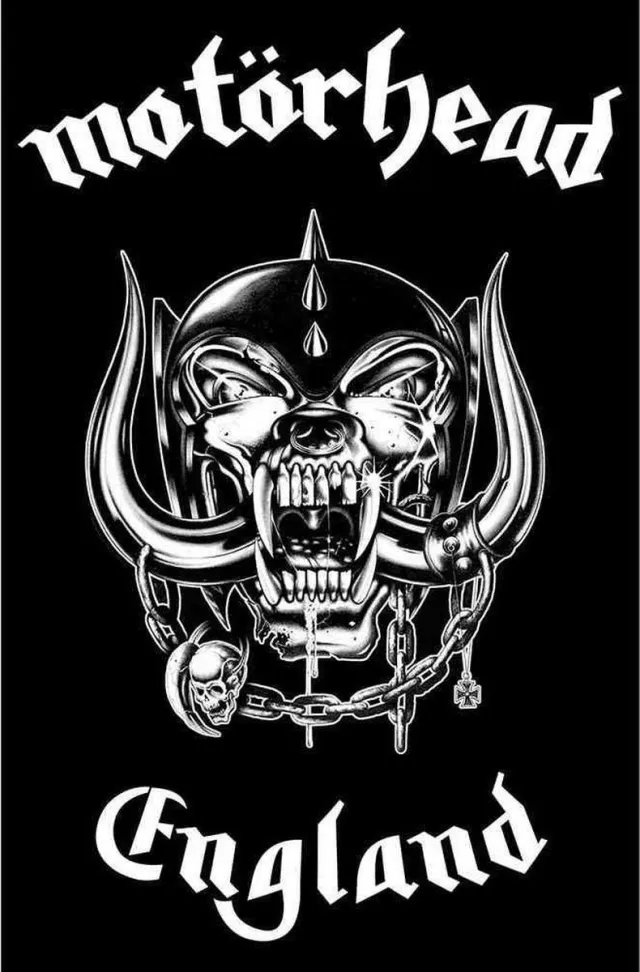 Razamataz Motorhead - England Textiel Poster - Zwart