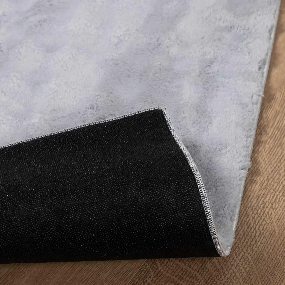 vidaXL Binnen kleed SIROLO Grijs 80 x 200 cm Polyester Medium Pile, foto 4