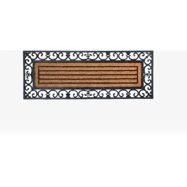 Esschert Design Deurmat Rubber / Kokos 120 x 45 cm bruin