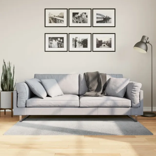 vidaXL Vloerkleed IZA laagpolig Scandinavisch 80x150 cm grijs, foto 2