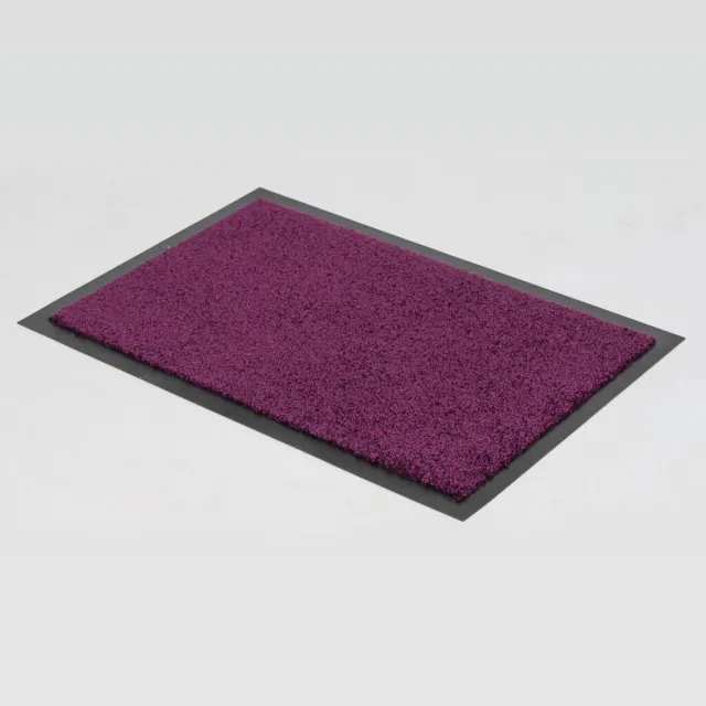 Hamat Twister Flat Droogloopmat 80x120 cm - Paars - Wasbare Deurmat – Binnenmat – Vuil- en Vochtopnemend