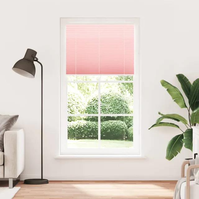 vidaXL Plissé rolgordijn 110x200cm stofbreedte 109,4cm polyester roze